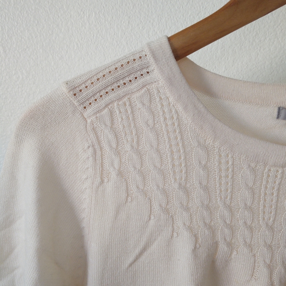 H&M Ivory Quarter Sleeve Top - Picture 4 of 5